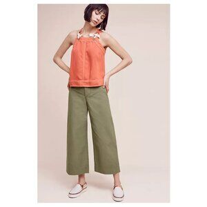 NWT Pilcro and the Letterpress Logan Wide Leg Crops, Size 32